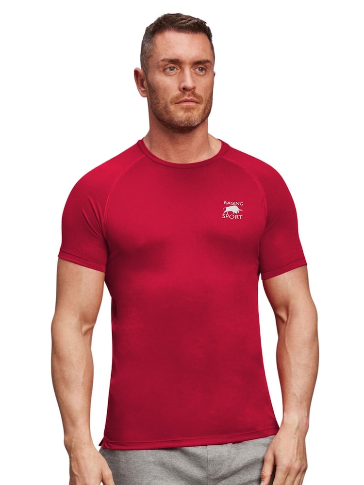 Rojo - Raging Bull Red Performance Back Print T-Shirt - Imagen 2 de 4 Rojo - Raging Bull Red Performance Back Print T-Shirt - Imagen 2 de 4
