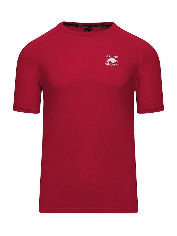 Raging Bull Red Performance Back Print T-Shirt - Image 4 of 4