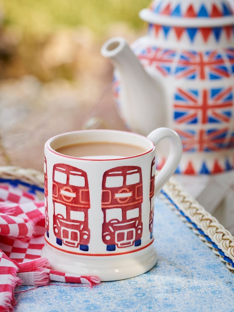 Emma Bridgewater Cream London Bus 1/2 Pint Mug - Image 1 of 4 Emma Bridgewater Cream London Bus 1/2 Pint Mug - Image 1 of 4