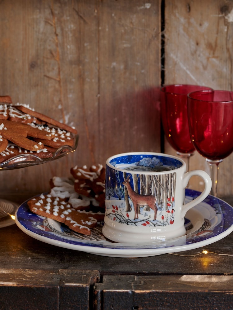 Emma Bridgewater Cream Midnight Deer Small Mug - Image 1 of 4 Emma Bridgewater Cream Midnight Deer Small Mug - Image 1 of 4