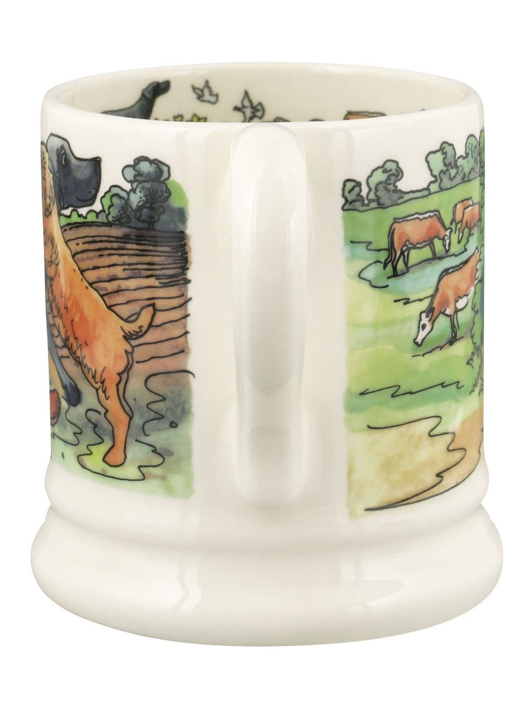 Buy Emma Bridgewater Cream Favourite Dog Walks 1/2 Pint Mug from