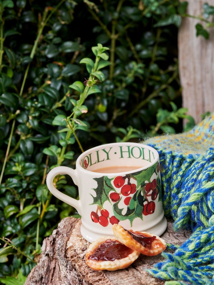 Emma Bridgewater Cream Small Holly Mug - Image 1 of 5