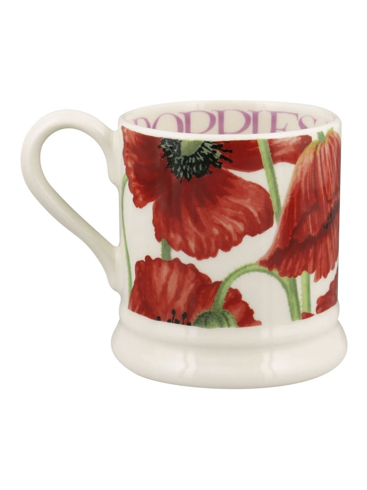 Emma Bridgewater Cream Red Poppy 1/2 Pint Mug - Image 5 of 5 Emma Bridgewater Cream Red Poppy 1/2 Pint Mug - Image 5 of 5
