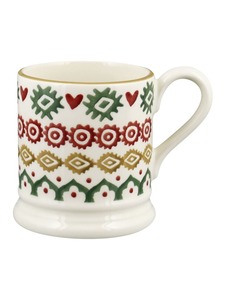 Emma Bridgewater Cream Christmas Joy 1/2 Pint Mug - Image 2 of 5 Emma Bridgewater Cream Christmas Joy 1/2 Pint Mug - Image 2 of 5