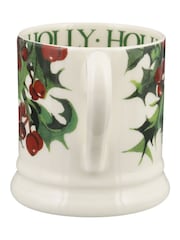 Emma Bridgewater Cream Holly 1/2 Pint Mug - Image 3 of 5