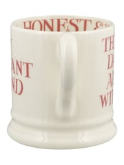 Emma Bridgewater Cream Pink Toast My Brilliant Friend 1/2 Pint Mug - Image 2 of 3
