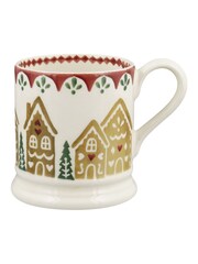 Emma Bridgewater Cream Christmas Gingerbread 1/2 Pint Mug - Image 2 of 5