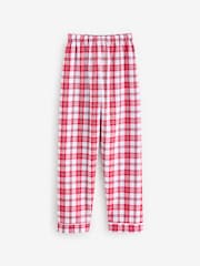 The White Company Relaxed Fit Organic Cotton Red Check Traditional Pyjamas - Image 5 of 5