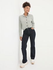 FatFace Elise Dark Blue Wide Leg Jeans - Image 1 of 6