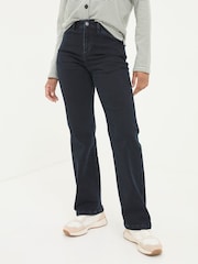 FatFace Elise Dark Blue Wide Leg Jeans - Image 4 of 6