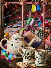 Emma Bridgewater Cream Christmas Fairy Lights 1/2 Pint Mug - Image 1 of 5