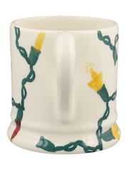 Emma Bridgewater Cream Christmas Fairy Lights 1/2 Pint Mug - Image 3 of 5