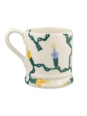Emma Bridgewater Cream Christmas Fairy Lights 1/2 Pint Mug - Image 4 of 5