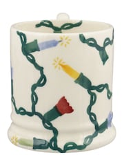 Emma Bridgewater Cream Christmas Fairy Lights 1/2 Pint Mug - Image 5 of 5