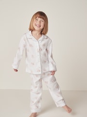 The White Company Relaxed Fit Organic Cotton Vintage Floral Button Through Pyjamas - Image 1 of 6
