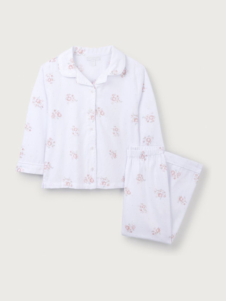 The White Company Relaxed Fit Organic Cotton Vintage Floral Button Through Pyjamas - Image 6 of 6