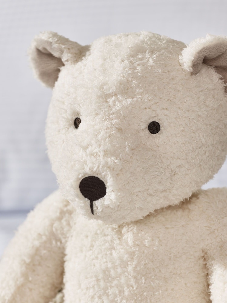 The White Company Borg Fleece White Bertie Bear - Image 2 of 2