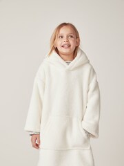 The White Company Snuggle White Sweat-shirt à capuche - Image 1 of 6