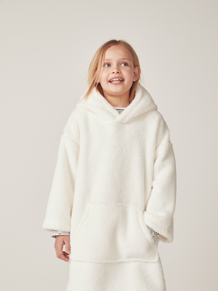 The White Company Snuggle White Sweat-shirt à capuche - Image 1 of 6