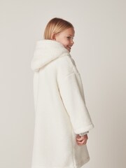 The White Company Snuggle White Sweat-shirt à capuche - Image 2 of 6