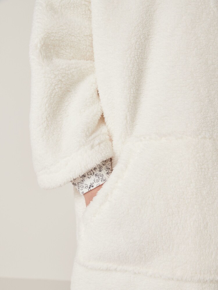 The White Company Snuggle White Sweat-shirt à capuche - Image 4 of 6
