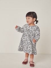 The White Company Organic Cotton Petunia Floral Cord White Dress - Image 1 of 6