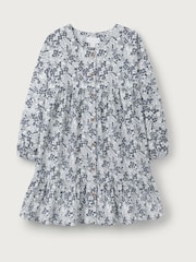 The White Company Organic Cotton Petunia Floral Cord White Dress - Image 5 of 6