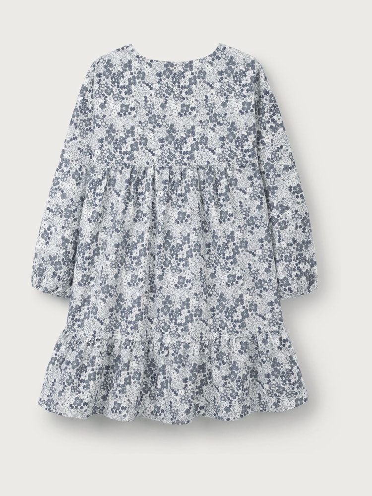 The White Company Organic Cotton Petunia Floral Cord White Dress - Image 6 of 6