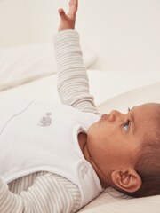 The White Company Organic Cotton Safari Families White Sleep Bag - Image 3 of 5