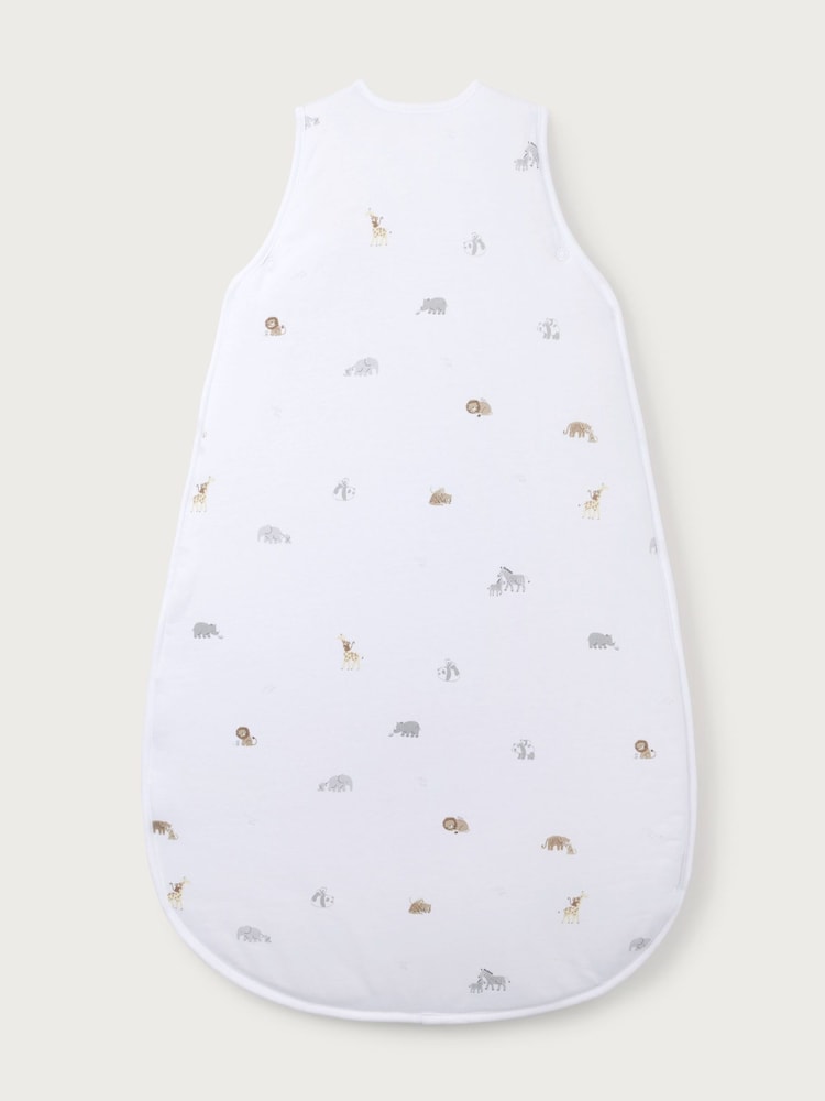 The White Company Organic Cotton Safari Families White Sleep Bag - Image 5 of 5