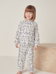 The White Company Пижама Relaxed Fit из органического хлопка Raya Цветы платье-халат - Изображение 1 из 6