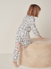 The White Company Пижама Relaxed Fit из органического хлопка Raya Цветы платье-халат - Изображение 2 из 6