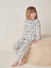 The White Company Пижама Relaxed Fit из органического хлопка Raya Цветы платье-халат - Изображение 3 из 6