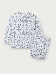 The White Company Пижама Relaxed Fit из органического хлопка Raya Цветы платье-халат - Изображение 5 из 6