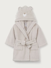 The White Company Natural Cotton Lion Hooded Robe - صورة 4 من 5