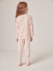 وردي - بيجامة بطبعة رجل الثلج للأطفال من The White Company - صورة 2 من 7