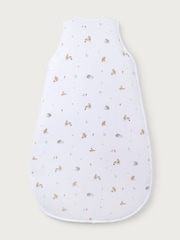 The White Company Organic Cotton Woodland Embroidered White Sleep Bag - Image 4 of 4