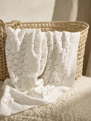 The White Company Heirloom White Blanket - Image 1 of 2