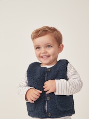 Blue Fleece Gilet - Image 1 of 6