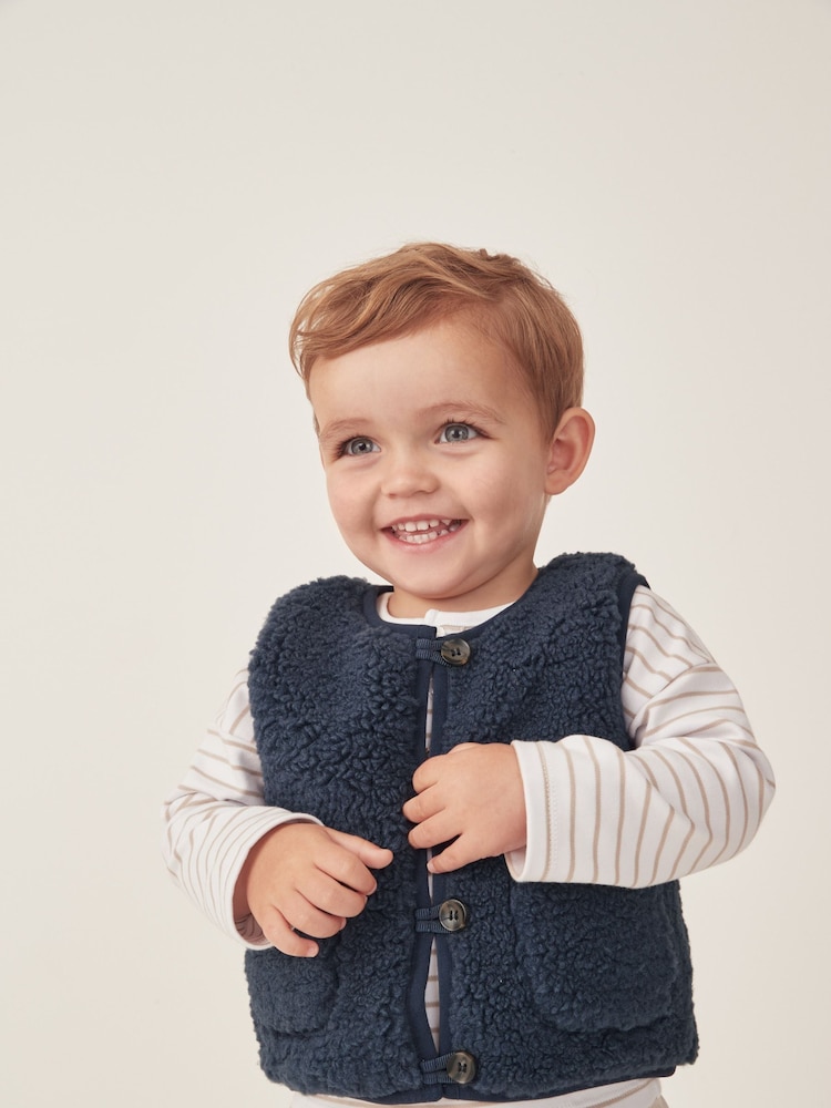 Blue Fleece Gilet - Image 1 of 6