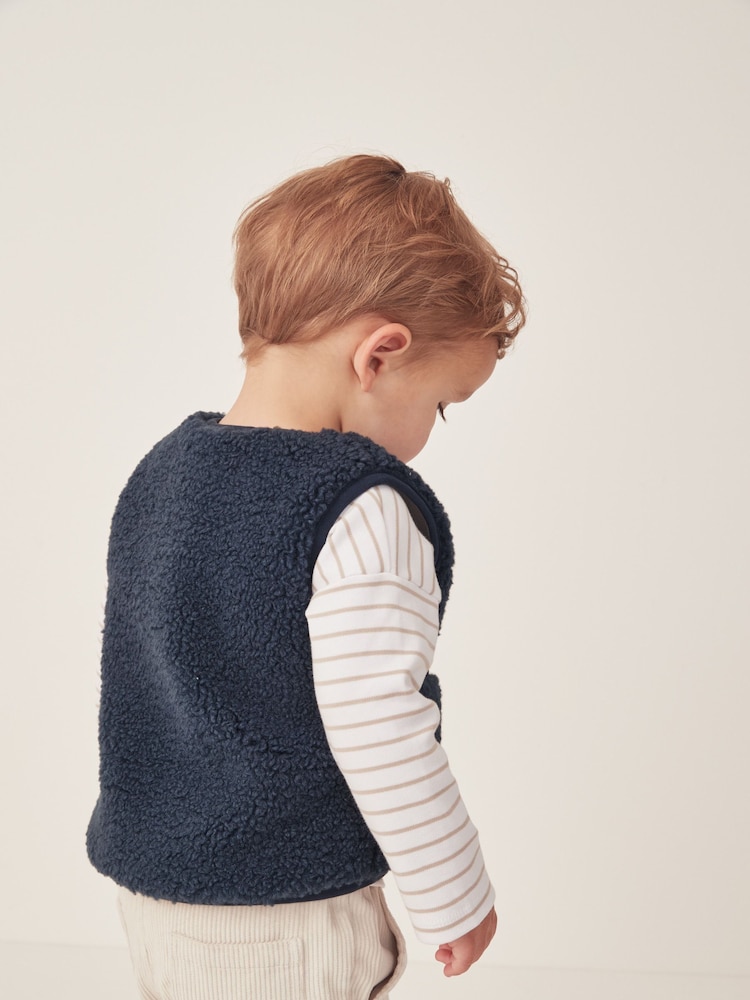 Blue Fleece Gilet - Image 2 of 6