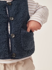 Blue Fleece Gilet - Image 3 of 6