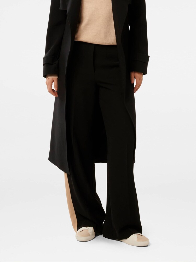 Forever New Black Dara Stripe Wide Leg Joggers - Image 1 of 5 Forever New Black Dara Stripe Wide Leg Joggers - Image 1 of 5