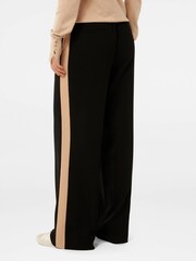 Forever New Black Dara Stripe Wide Leg Joggers - Image 2 of 5