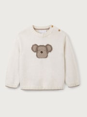 The White Company Natural Organic Cotton Little Monkey Jumper - Image 5 of 6