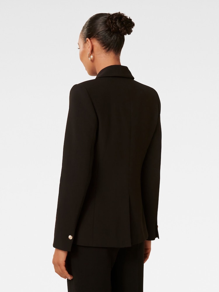 Forever New Black Celina Double Breasted Blazer - Image 2 of 5