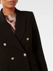 Forever New Black Celina Double Breasted Blazer - Image 3 of 5