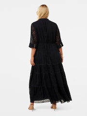 Forever New Blue Rachel Curve Embroidered Maxi Dress - Image 2 of 4