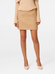 Forever New Cream Tonia Boucle Mini Skirt - Image 1 of 5