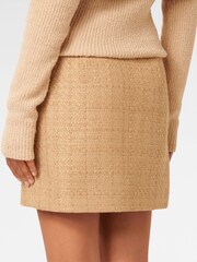 Forever New Cream Tonia Boucle Mini Skirt - Image 2 of 5